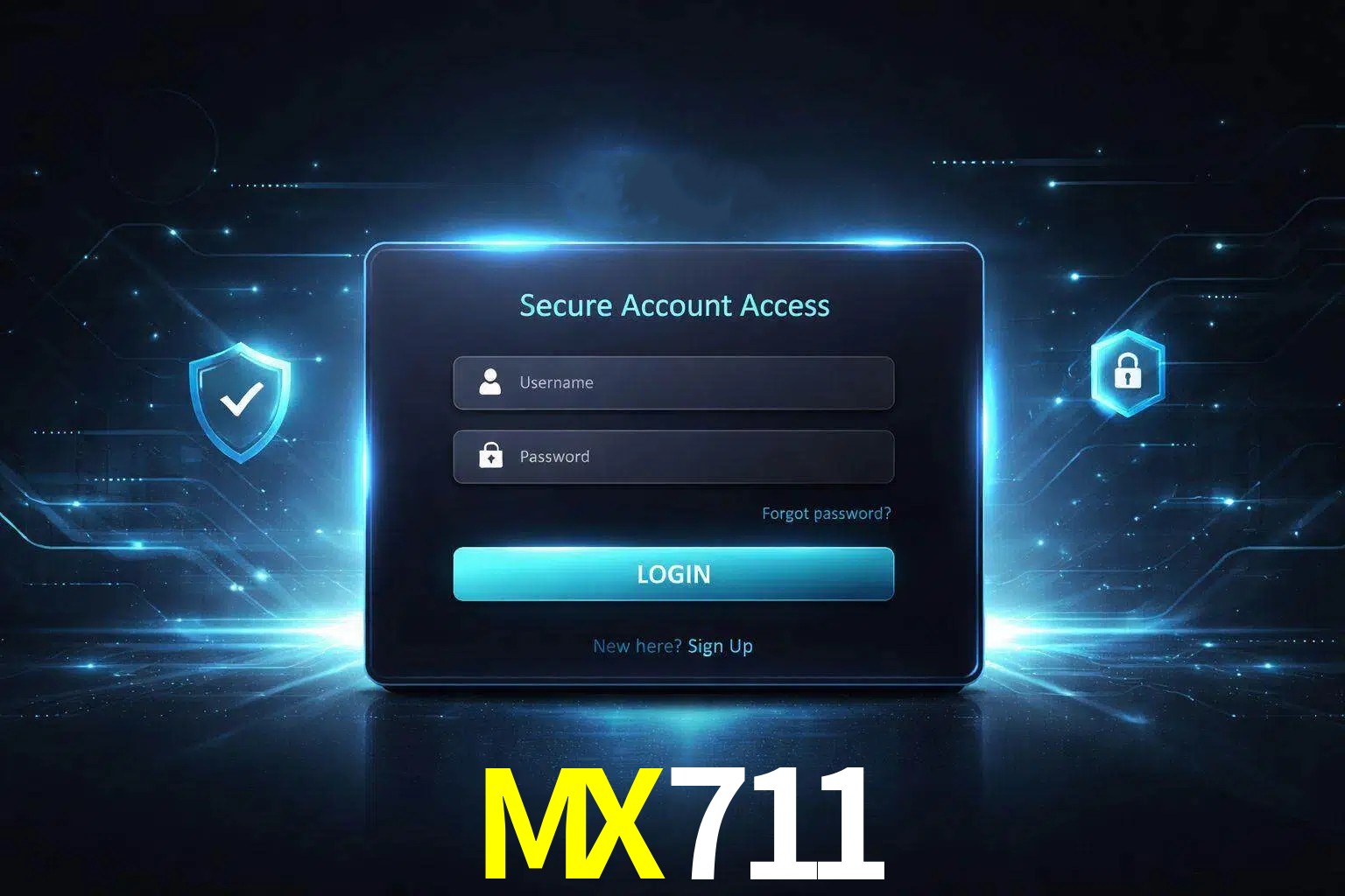 Pantalla de inicio de sesión de cuenta MX711 para usuarios en México